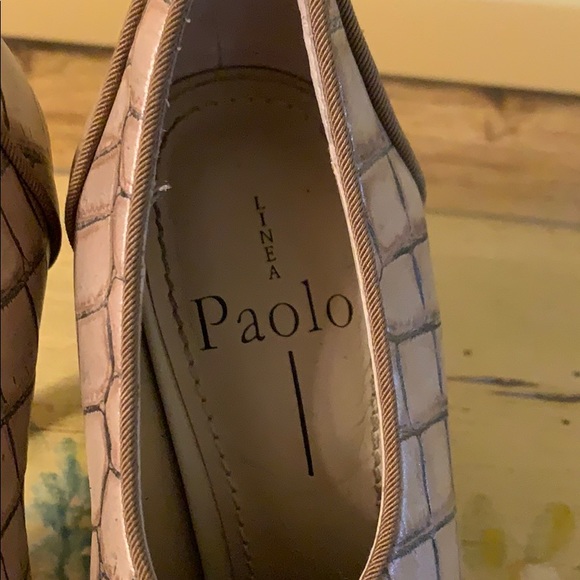 Women’s light brown pattern size 8 Paolo Heels - Picture 6 of 9